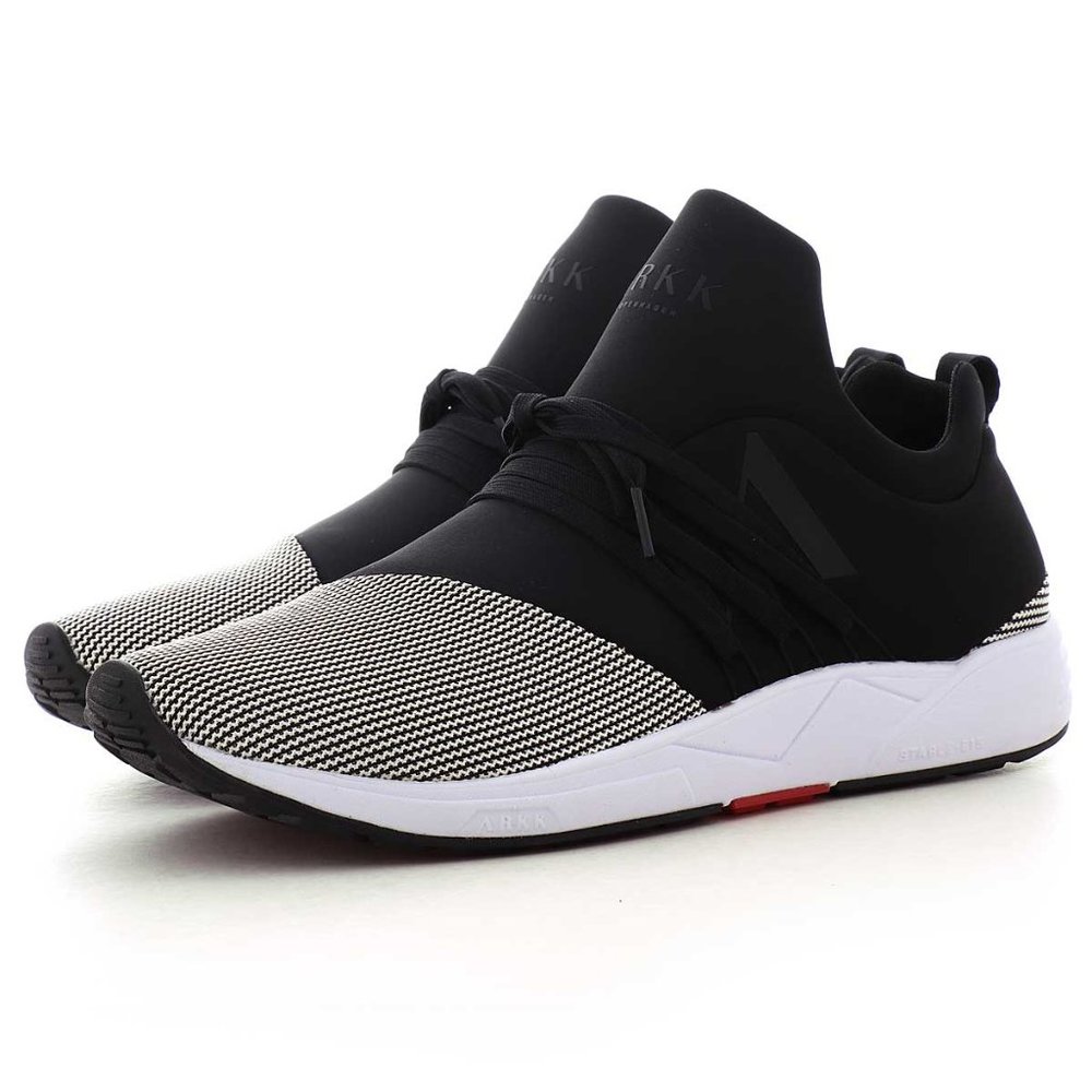 Arkk Copenhagen Raven Sneaker Black Neoprene 6/7
